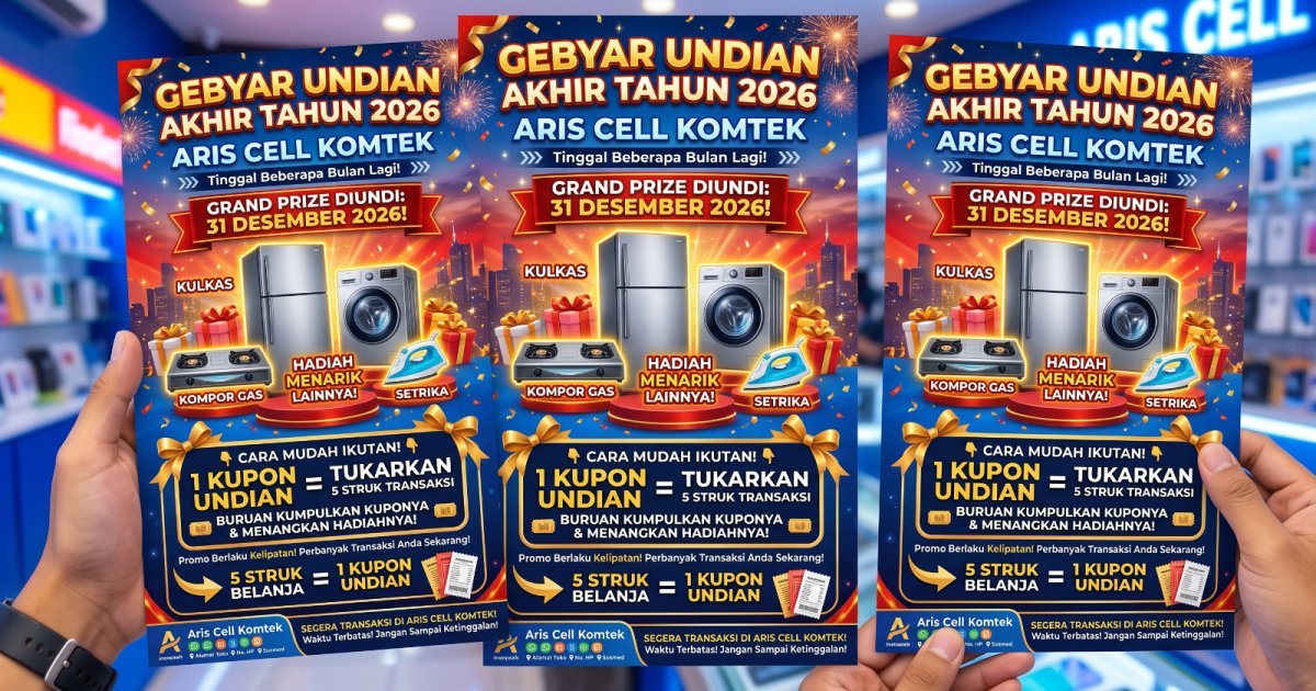 BERITA GEMBIRA: Undian Akhir Tahun Aris Cell Komtek Semakin Dekat!